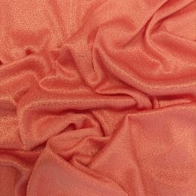 Alkalmi bordás kötött korall 130 - 132 cm