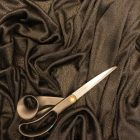 Alkalmi bordás kötött fekete 130 - 132 cm