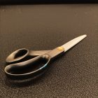 Alkalmi bordás kötött fekete 130 - 132 cm