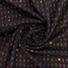 Mintás vastag kötött alkalmi jellegű fekete, lurexes minta 166 -168 cm