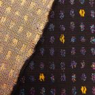 Mintás vastag kötött alkalmi jellegű fekete, lurexes minta 166 -168 cm