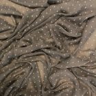 Mintás muszlin szürke, fehér apró kocka minta 140 cm