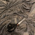 Mintás muszlin szürke, fehér apró kocka minta 140 cm