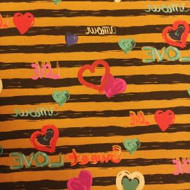 Vastag kötött csíkos 140 cm