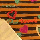 Vastag kötött csíkos 140 cm