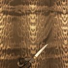  Alkalmi jacquard mintás szatén aranybarna 134 - 136 cm