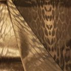  Alkalmi jacquard mintás szatén aranybarna 134 - 136 cm