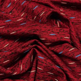 Viszkóz jersey bordó, fekete melírozott 180 cm széles