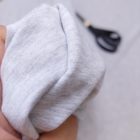 Egyszínű futter világos melange szürke 180 cm