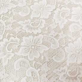 Csipke rugalmas világos ecru (nyers) 140 - 142 cm