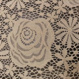 Csipke rugalmas drapp 140 - 142 cm széles