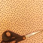 Mintás flokon púder / fekete pöttyös 146 - 148 cm széles