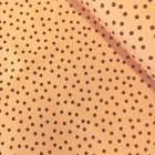 Mintás flokon púder / fekete pöttyös 146 - 148 cm széles