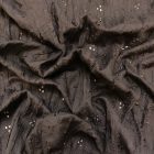 Madeira hosszában gyűrt fekete 125 - 128 cm széles