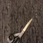 Madeira hosszában gyűrt fekete 125 - 128 cm széles