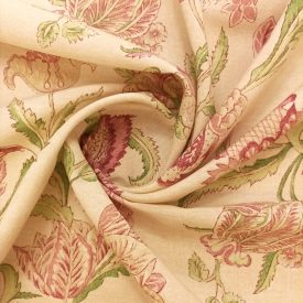 Mintás dekorvászon vintage virágos 280 cm széles