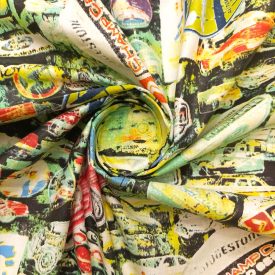 Mintás pamut vászon 140 cm széles