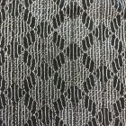 Mintás jacquard vastag lurexes fekete / ezüst 130 - 132 cm széles