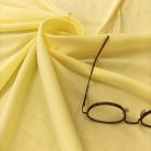 Egyszínű sztreccs puplin napsárga 150 cm széles