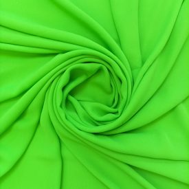 Egyszínű georgette muszlin Brazil zöld 150 cm széles