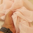 Egyszínű muszlin rózsaszín 142 - 144 cm széles 