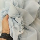 Egyszínű muszlin világoskék 142 144 cm széles