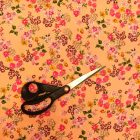 Mintás flokon apró virág minta 140 cm széles