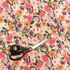 Mintás georgette muszlin virágos 140 cm széles