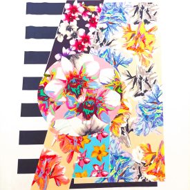   Mintás rugalmas vászon / RITKÁN ELSZÓRT FESTÉSI HIBA, AMI GYAKORLATILAG LÁTHATLAN!!! Rapportos ,2 panel egymás mellett