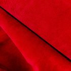 Egyszínű kordbársony sötétpiros 145 cm széles