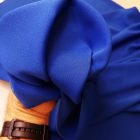 Egyszínű Barbie krepp királykék 150 cm széles