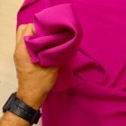 Egyszínű Barbie krepp fukszia 150 cm széles