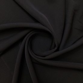 Egyszínű Barbie krepp fekete 150 cm széles