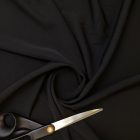 Egyszínű Barbie krepp fekete 150 cm széles