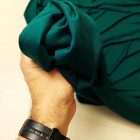 Egyszínű viszkóz jersey smaragdzöld 180 cm széles