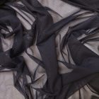 Tüll rugalmas fekete 150 cm széles