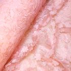 Csipke 3 dimenziós barack színű virág mintás 150 cm széles