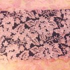 Csipke 3 dimenziós barack színű virág mintás 150 cm széles