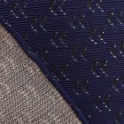 Mintás vastag kötött kék lurexes minta 160 cm széles