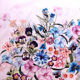 Virág mintás puplin rapportos 146 cm széles