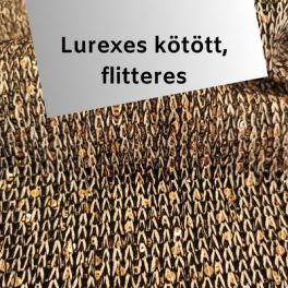 Lurexes kötött, flitteres 